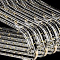 Miniatyrbilde 3 av 8: 1 STK Klesoppbevaring Kleshenger GULL GOLD