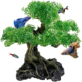 Miniatyrbild 3 av 5: Konstgjorda vattenväxter akvariumväxter Aquarium Bonsai Tree