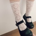 Miniatyrbillede 3 af 10: Prinsesse Sokker Længde Strømpe S BLACK2 S SORT2 S black2