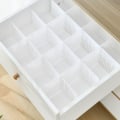 Miniatyrbilde 7 av 10: 5 stk Skuffedeler Kombinasjonsskillebrett HVIT L-B L-B White L-b-L-b