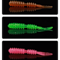 Miniatyrbilde 7 av 8: 20STK Fiske Myke Lures Fiske Jig Lure GUL yellow