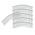 Pikkukuva 1 / 8: 6kpl DIY metalliset hiuskammat Morsian Hiusneulat Klipsit SILVER silver