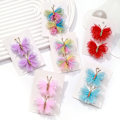 Miniatyrbillede 9 af 10: 2 stk/sæt Hårspænder Flockende hårnåle RAINBOW FARVE C RAINBOW Rainbow color C