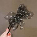 Miniatyrbillede 1 af 10: Bowknot Hair Curler Butterfly Hårnål SORT black