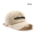 Mode Basebollkeps Bokstavsbroderad Basebollkeps BEIGE Beige