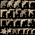 Pikkukuva 4 / 10: Puusta veistetyt käsityöt Puiset figuriinit askartelut 8X8CM3 3 8x8cm3