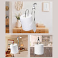 Miniatyrbillede 9 af 10: Toiletpapirholder Tissue Håndklæderulle Dispenser SORT black