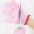 Miniatyrbillede 4 af 10: Børne Anti-skæringshandsker Arbejdssikkerhedshandsker PINK M M Pink M-M