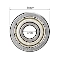 Miniatyrbillede 1 af 10: 10 stk Deep Groove Kuglelejer Skateboard Kuglelejer 607ZZ 607ZZ 7x19x6mm