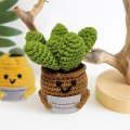 Miniatyrbillede 3 af 10: Mini strikket plantedukke Sjov positiv kartoffel H H H