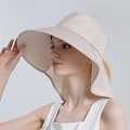 Pikkukuva 3 / 10: Beach Visor Ponytail Cap Kesäinen aurinkohattu naisille KHAKI khaki