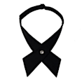 Miniatyrbillede 1 af 10: Cross Bowtie skjorte slips SORT Black