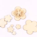 Miniatyrbillede 3 af 10: 50/100 stk. Blandede træskiver træ charms vedhæng 04-50 stk. 04-50pcs