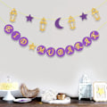 Miniatyrbillede 7 af 10: EID Mubarak Banner Ramadan Kareem Banner BLÅ