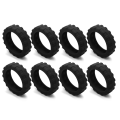 Miniatyrbilde 1 av 10: 8 STK/sett Reise Bagasje Caster Sko Koffert Hjul Beskyttelse Black 8Pcs-8Pcs