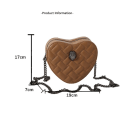 Miniatyrbild 2 av 10: Eagle Head Chain Bag Rhombus Brodered Thread Bag ROSE RED rose red