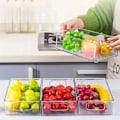Pikkukuva 2 / 10: 1 kpl Jääkaapin säilytysastia Pöydän säilytyslaatikko pinottava TYYLI Stackable Style