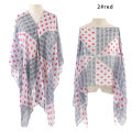 Miniatyrbillede 7 af 10: Beach Sjal Chiffon Bluse GRØN Green