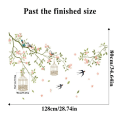 Pikkukuva 6 / 10: 2 kpl Flower Environmental Wall Tarrat Kodinsisustus A  2 PCS