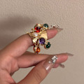 Pikkukuva 8 / 10: Fringe Open Ring Moniriippuvainen sormus MULTICOLOR multicolor
