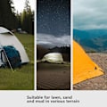 Miniatyrbillede 6 af 10: 1/6 stk. Campingteltpæle Baldakin teltpløkker 22CM-6STK 22CM-6STK 22cm-6pcs
