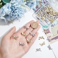 Miniatyrbillede 5 af 5: Sløjfe vedhæng Bowknot Link Charm Butterfly Bowknot Charm