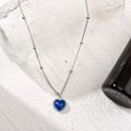 Miniatyrbilde 7 av 7: Heart Mood anheng Halskjede Halskjede Peach Heart Chain