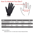 Miniatyrbillede 3 af 10: Cykelhandsker Touchscreen vante SORT M Black M