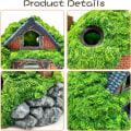 Miniatyrbilde 4 av 6: Akvariet dekorasjon Hobbit House Betta Hideout Cave