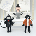 Miniatyrbilde 4 av 10: 1 stk nøkkelring ornament Skibidi toalettanheng F F