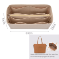 Miniatyrbilde 2 av 10: Handbag Insert Bag Purse Liner BEIGE 2# 2# Beige 2#-2#