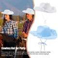 Miniatyrbillede 5 af 8: Cowboyhat Raw Edge Cowboyhat PINK Pink