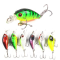 Miniatyrbild 5 av 10: Minnow Fishing Lures Artificiell Wobbler Bass Bait 6 6 6