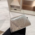 Miniatyrbild 7 av 10: Aftonväskor Paljetter Clutch SILVER silver
