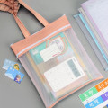 Pikkukuva 8 / 9: Läpinäkyvä Mesh File Bag Paperilaukku VAALEENVIHREÄ Light green