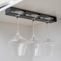 Miniatyrbillede 4 af 10: Rødvin Glas Bøjle Bæger Holder SORT black