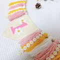 Miniatyrbild 6 av 8: Färgglad tofs Barnstol Banner Färgglad tofs Banner Party
