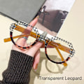 Pikkukuva 1 / 10: Sinistä valoa estävät lasit Kirkkaat silmälasit LÄPINÄKYVÄT Transparent Leopard