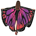 Miniatyrbild 1 av 10: Butterfly Cape Butterfly Wings Sjal 04 04 04