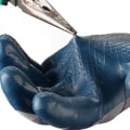 Miniatyrbild 10 av 10: Prägling Arbetshandskar Latex Work Safe Handskar Skyddsvantar