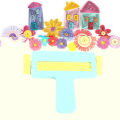 Miniatyrbilde 9 av 10: Innrykk Rulle Papir Crimper ROSA pink