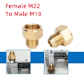 Miniatyrbillede 1 af 6: 1 stk. slangestik han-hun-adapter F22 TIL M18 F22 TIL M18 F22 to M18