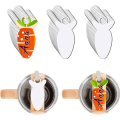 Miniatyrbillede 4 af 10: 10 stk Tumler Låg Plade Vandkop Låg Etiket GULEROD GULEROD Carrot