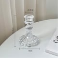 Miniatyrbillede 3 af 10: Krystal lysestage romersk lysestage C C C