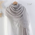 Pikkukuva 1 / 10: Shawl Wrap Headscarf Muslim Hijab Huivit VAALEANHARMAA Light Grey