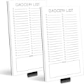 Miniatyrbillede 1 af 6: 2 STK Købmandsliste Magnetisk Notesblok To Do List Notesblok Magnetisk