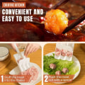Miniatyrbillede 6 af 10: Køkken Triple Meatball Maker Meat Baller Spoon WHITE 3 3 White 3-3