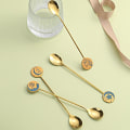 Miniatyrbillede 10 af 10: Star Moon Ske Gaffel Sæt Dessert Kage Ske FORK-2 FORK-2 fork-2