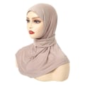 Miniatyrbillede 1 af 10: Muslimsk Turban Head Wraps Tørklæde LIGHT KHAKI Light khaki