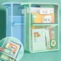 Miniatyrbillede 7 af 10: Mesh lynlås pose taske Transparent fil taske FARVE 1 FARVE 1 Color 1